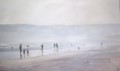 amartillar niebla paisaje marino abstracto